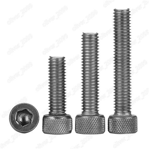 Gr Titanium Din Allen Hex Socket Bolt Knurled Cap Head Screws M M