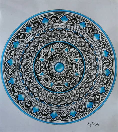 #Geometric #Mandala | Mandala design art, Mandala drawing, Mandala art ...