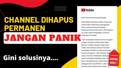 Cara Mengembalikan Channel Youtube Dihapus Permanen Gampang Bangettt