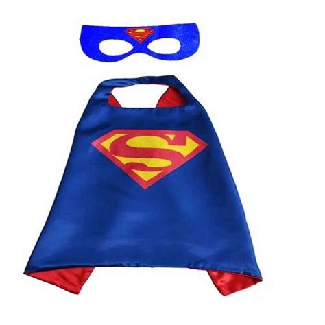 Bluered And Yellow Superman Cape With Face Mask Set Of 1 At Rs 85