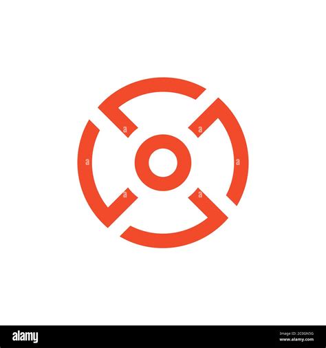 Circle Geometric Arrow Rotation Vector Stock Vector Image Art Alamy