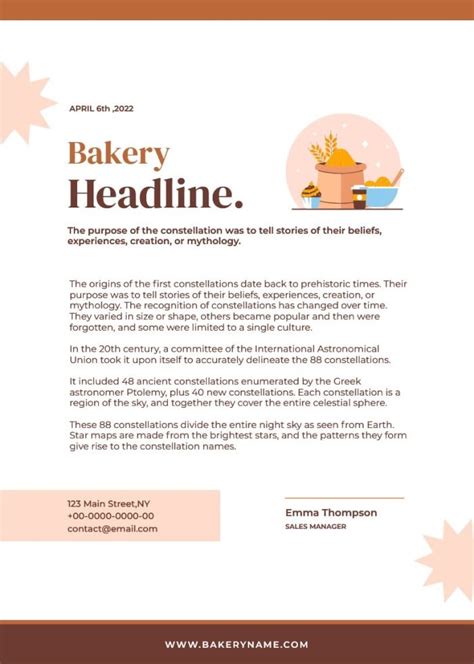 Design This Cool Pastel Special Bakery Letterhead Ready Made Template