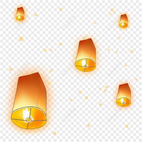 Kongming Lantern Blessing Beauty Kongming Lantern Png Image Free