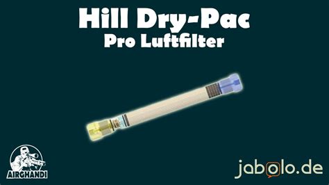 Hill Dry Pac Pro Luftfilter F R Ec Youtube