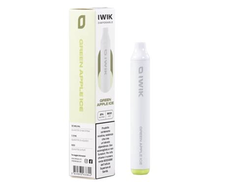 Iwik GREEN APPLE ICE Vape Pen Monouso Con 600 Puff Terpy