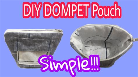 Diy Cara Membuat Dompet Ter Mudah Diy Pouch Bag Zipper Mini Wallet