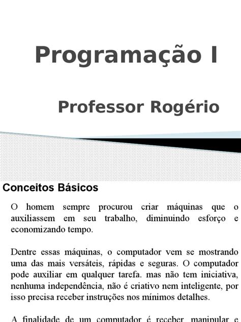 PDF Aula 01 Programação I Introdução a Lógica DOKUMEN TIPS