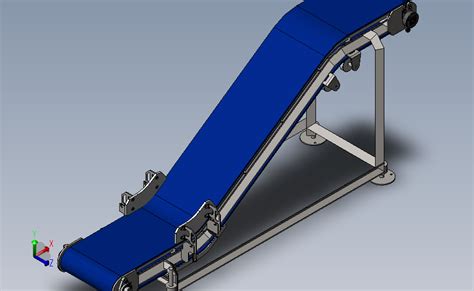 Z型输送机solidworks 2018模型图纸下载 懒石网