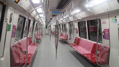 Train Ride On SMRT Kawasaki Sifang C151B 613 614 From Raffles Place To