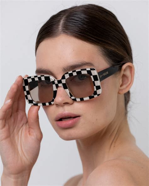 Lu Goldie — ‘mia Sunglasses In Black Check