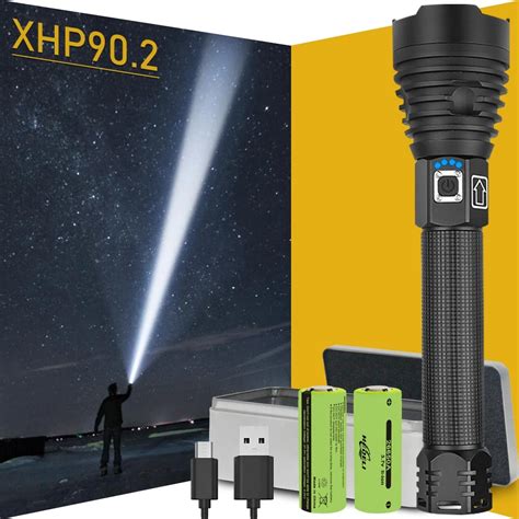 Paweinuo Xhp Most Powerful Led Flashlight Torch Usb Xhp