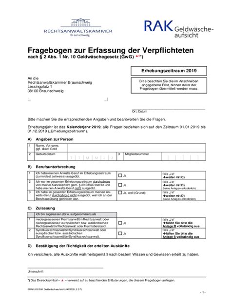 Ausf Llbar Online Fragebogen Zur Erfassung Der Verpflichteten Nach