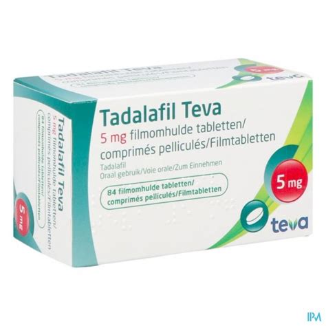 TADALAFIL TEVA FILMOMH TABL 84 X 5 0MG Apotheek Thiels