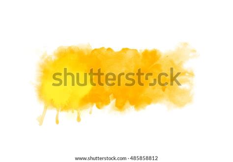 Orange Abstract Watercolor Artwork Background Banner Stock Illustration