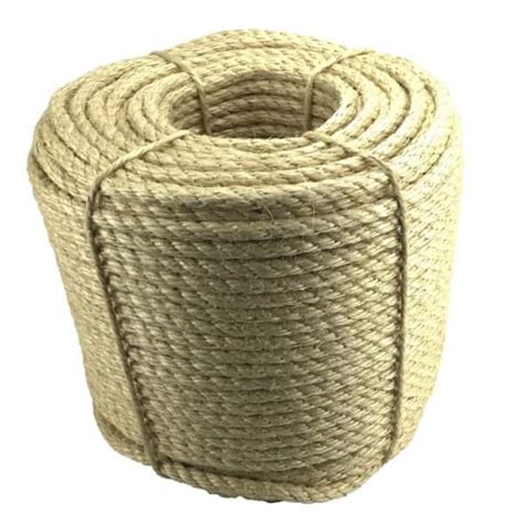 Mm Natural Sisal Rope Metre Coil Ropeservices Uk