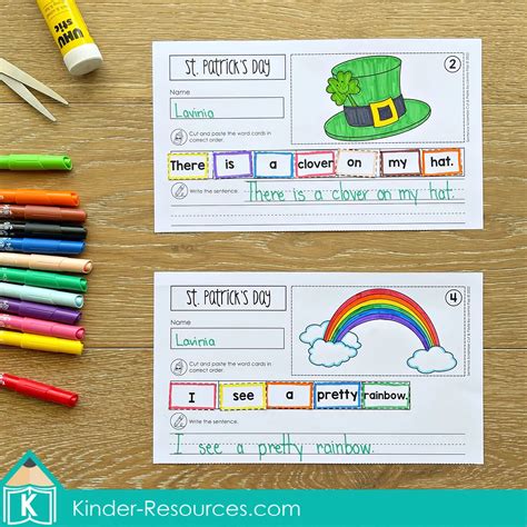 Sentence Scramble Pocket Chart Activity St Patricks Day