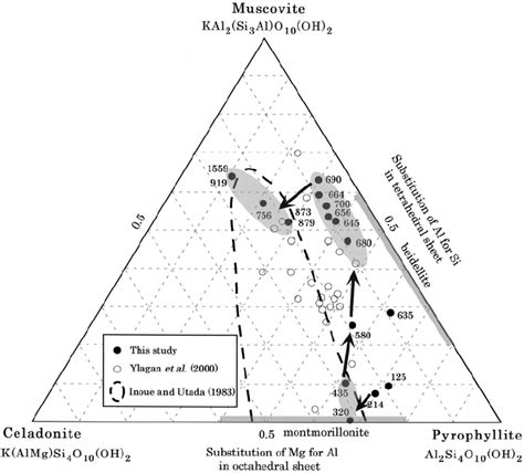 Triangular Plots Of Chemical Compositions Of I S Minerals The Appended