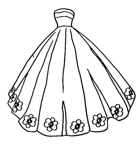 Dibujos De Vestido Para Princesas Para Colorear Para Colorear Pintar E