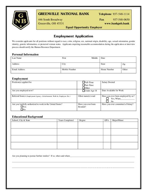 Fillable Online GNB Banking Centers Forms Fax Email Print PdfFiller