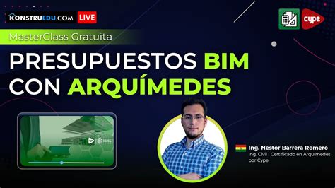 Masterclass Presupuestos BIM con Arquímedes YouTube