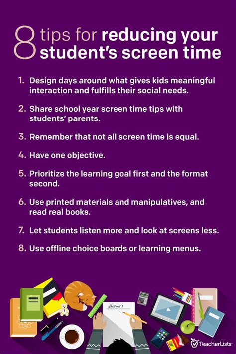 8 Tips For Reducing Your Students Screen Time Screen Time For Kids