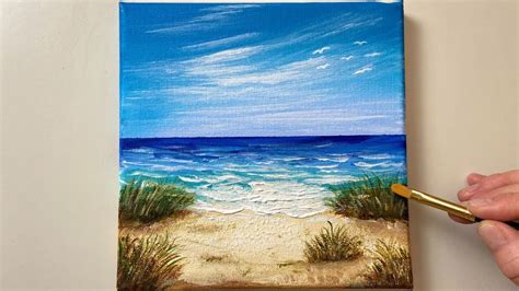 Seascape Painting / Acrylic Painting for Beginners / Step by Step #55 ...