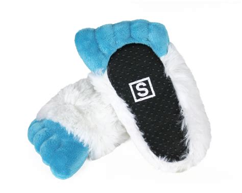 Kids Yeti Feet Slippers Childrens Abominable Snowman Feet Slippers