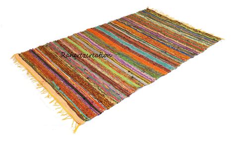 3X5 Foot Woven Multi Chindi Rug Cotton Chindi Rug Boho Home Etsy UK