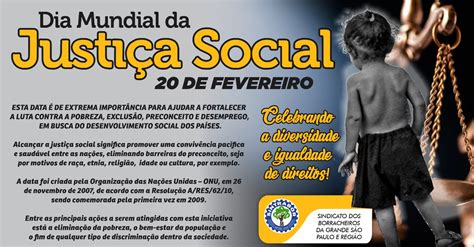 Dia Mundial Da Justiça Social Rádio Peão Brasil