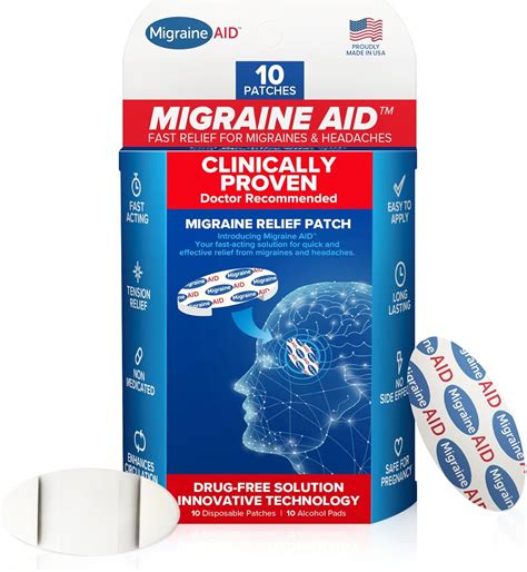 Amazon.com: Migraine AID Migraine Relief Patches - Fast Acting, Non