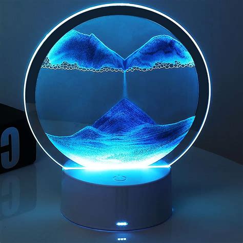 Amazon Desniltol D Moving Sand Art Picture Desk Lamp