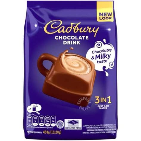 Jual Cadbury 3 In 1 Hot Chocalate Drink Susu Cadbury Chocolate Drink Instant 3in1 450 Gr