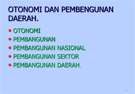 Ppt Otonomi Dan Pembngunan Daerah Powerpoint Presentation Free