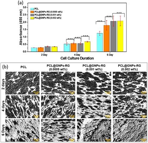 A Cck8 Test Analysis Of Mc3t3 E1 Cells And B Fesem Images Showing