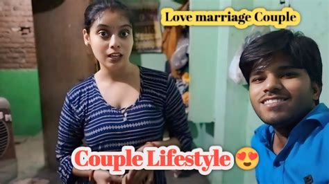 Couple Lifestyle 😍 Love Marriage Couple Vlog Hindi ️