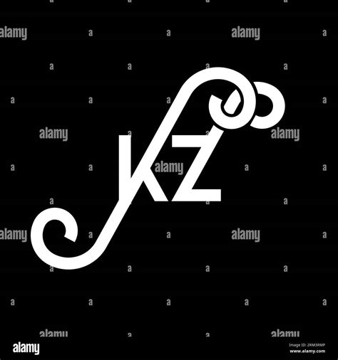 Kz Letter Logo Design Initial Letters Kz Logo Icon Abstract Letter Kz Minimal Logo Design