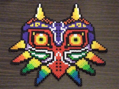 LOZ Majoras Mask Inspired Perler Art Etsy Canada Perler Beads