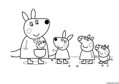 Peppa Pig Family Coloring Page » Turkau