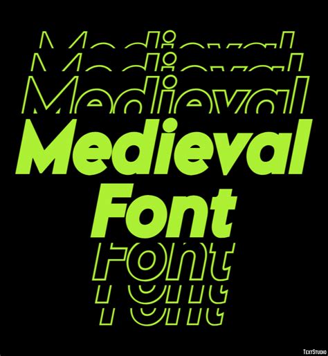 Medieval Font Text Effect And Logo Design Font