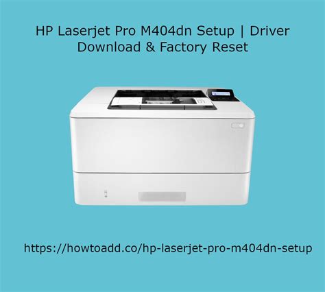 HP Laserjet Pro M404dn Setup | Driver Download & Factory Reset ...