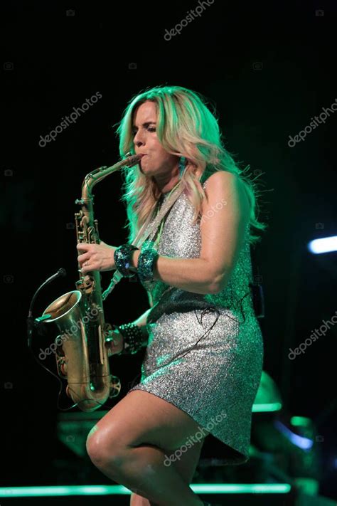 Candy Dulfer live on stage in ICE Cracow, Poland – Stock Editorial ...