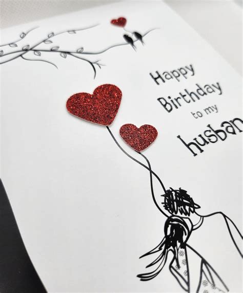 Husband Birthday Card Special Birthday Card for Husband Heart Birthday ...