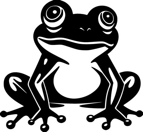 Frog - Black and White Isolated Icon - Vector illustration 26708861 ...