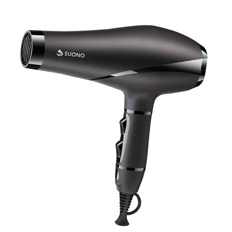 Secador De Pelo Suono Gw 65332 2000w Frío Y Calor Negro