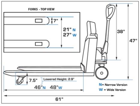 Tufner T918 Pallet Jack Scale