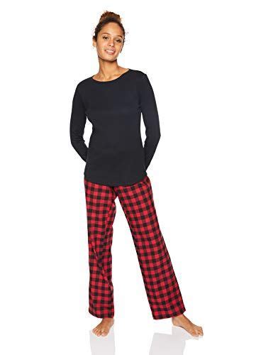 Amazon Essentials Womens Lightweight Flannel Pajama Set Flannel