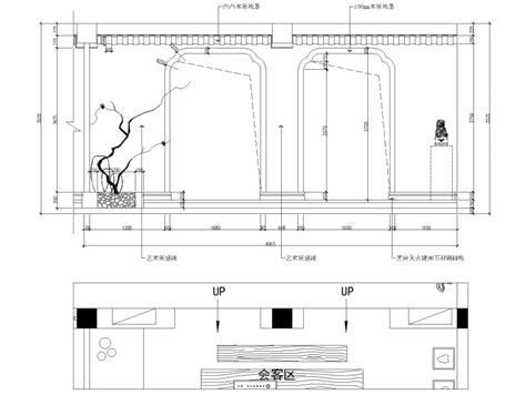 新中式 禅意茶楼餐厅设计施工图（附效果图） 餐饮空间装修 筑龙室内设计论坛