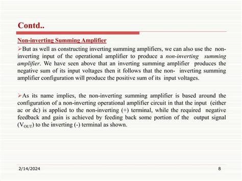 Summing Amplifier Ppt