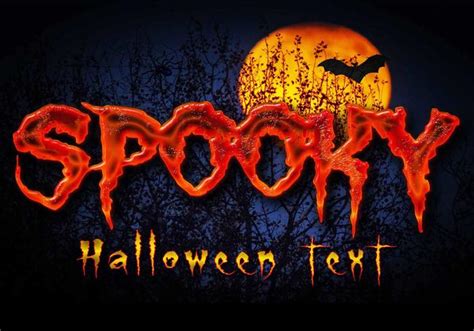 Spooky Halloween Text Psd Free Photoshop Brushes At Brusheezy