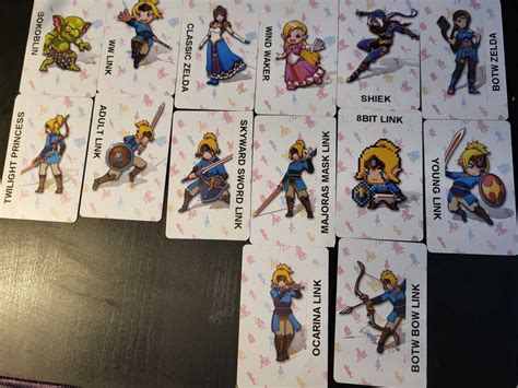 Zelda Amiibo Cards With Amiibo Figure Names - Nerdburglars Gaming